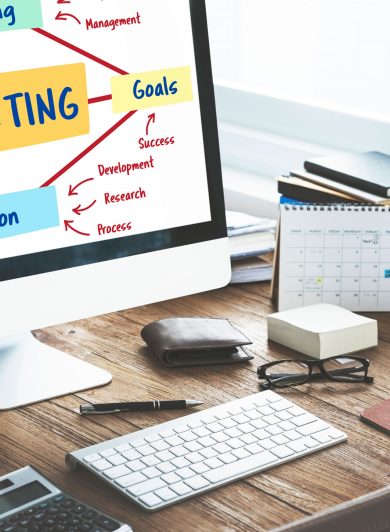 marketing branding planning vision goals concept